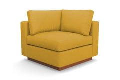 Taylor Plush Corner Seat :: Leg Finish: Pecan