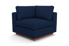 Taylor Plush Corner Seat :: Leg Finish: Pecan