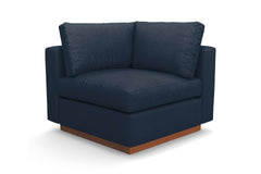 Taylor Plush Corner Seat :: Leg Finish: Pecan