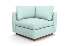 Taylor Plush Corner Seat :: Leg Finish: Pecan
