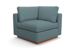 Taylor Plush Corner Seat :: Leg Finish: Pecan