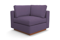 Taylor Plush Corner Seat :: Leg Finish: Pecan