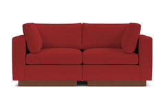 Taylor Plush 2pc Modular Sofa :: Leg Finish: Pecan