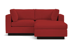 Taylor Plush 3pc Modular Reversible Chaise Sofa :: Leg Finish: Espresso