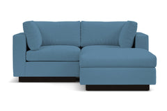 Taylor Plush 3pc Modular Reversible Chaise Sofa :: Leg Finish: Espresso
