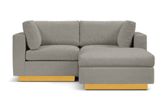 Taylor Plush 3pc Modular Reversible Chaise Sofa :: Leg Finish: Natural
