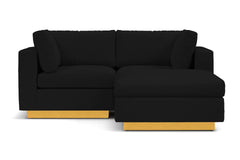 Taylor Plush 3pc Modular Reversible Chaise Sofa :: Leg Finish: Natural