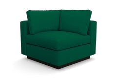Taylor Plush Corner Seat :: Leg Finish: Espresso