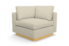 Taylor Plush Corner Seat :: Leg Finish: Natural