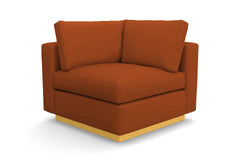 Taylor Plush Corner Seat :: Leg Finish: Natural