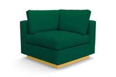 Taylor Plush Corner Seat :: Leg Finish: Natural