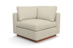 Taylor Plush Corner Seat :: Leg Finish: Pecan