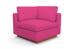 Taylor Plush Corner Seat :: Leg Finish: Pecan