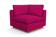 Taylor Plush Corner Seat :: Leg Finish: Pecan