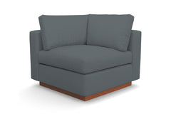Taylor Plush Corner Seat :: Leg Finish: Pecan