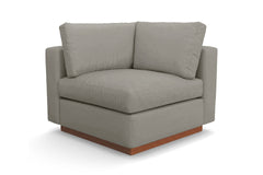 Taylor Plush Corner Seat :: Leg Finish: Pecan