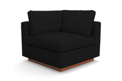 Taylor Plush Corner Seat :: Leg Finish: Pecan