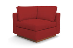Taylor Plush Corner Seat :: Leg Finish: Pecan