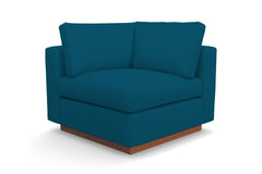 Taylor Plush Corner Seat :: Leg Finish: Pecan