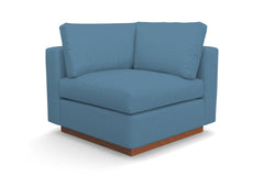 Taylor Plush Corner Seat :: Leg Finish: Pecan