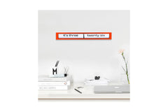 Texttime Clock by Cloudnola RED/WHITE