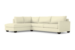 Tuxedo 2pc Sectional Sofa :: Leg Finish: Espresso / Configuration: LAF - Chaise on the Left