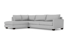 Tuxedo 2pc Sectional Sofa :: Leg Finish: Espresso / Configuration: LAF - Chaise on the Left