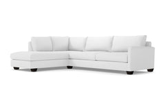 Tuxedo 2pc Sectional Sofa :: Leg Finish: Espresso / Configuration: LAF - Chaise on the Left
