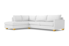 Tuxedo 2pc Sectional Sofa :: Leg Finish: Natural / Configuration: LAF - Chaise on the Left