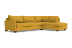 Tuxedo 2pc Sectional Sofa :: Leg Finish: Pecan / Configuration: RAF - Chaise on the Right