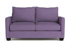Tuxedo Twin Size Sleeper Sofa :: Leg Finish: Espresso / Sleeper Option: Deluxe Innerspring Mattress