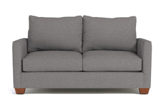 Tuxedo Apartment Size Sofa :: Leg Finish: Pecan / Size: Apartment Size - 69"w