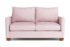 Tuxedo Apartment Size Sofa :: Leg Finish: Pecan / Size: Apartment Size - 69"w