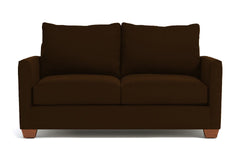 Tuxedo Apartment Size Sofa :: Leg Finish: Pecan / Size: Apartment Size - 69"w