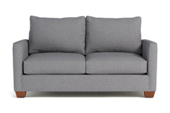 Tuxedo Apartment Size Sofa :: Leg Finish: Pecan / Size: Apartment Size - 69"w
