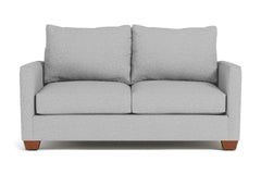 Tuxedo Apartment Size Sofa :: Leg Finish: Pecan / Size: Apartment Size - 69"w