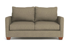 Tuxedo Apartment Size Sofa :: Leg Finish: Pecan / Size: Apartment Size - 69"w