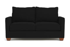 Tuxedo Apartment Size Sofa :: Leg Finish: Pecan / Size: Apartment Size - 69"w