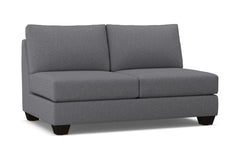 Tuxedo Armless Apartment Size Sofa :: Leg Finish: Espresso