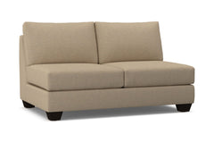 Tuxedo Armless Apartment Size Sofa :: Leg Finish: Espresso