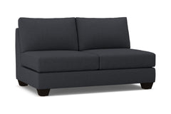 Tuxedo Armless Apartment Size Sofa :: Leg Finish: Espresso