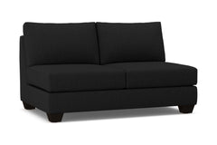 Tuxedo Armless Apartment Size Sofa :: Leg Finish: Espresso