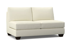 Tuxedo Armless Apartment Size Sofa :: Leg Finish: Espresso