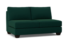 Tuxedo Armless Apartment Size Sofa :: Leg Finish: Espresso