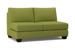 Tuxedo Armless Apartment Size Sofa :: Leg Finish: Espresso