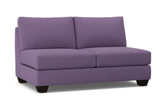 Tuxedo Armless Apartment Size Sofa :: Leg Finish: Espresso