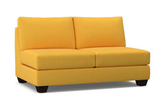 Tuxedo Armless Apartment Size Sofa :: Leg Finish: Espresso