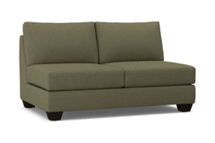 Tuxedo Armless Apartment Size Sofa :: Leg Finish: Espresso