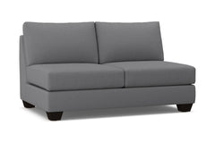 Tuxedo Armless Apartment Size Sofa :: Leg Finish: Espresso