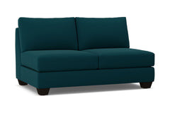 Tuxedo Armless Apartment Size Sofa :: Leg Finish: Espresso
